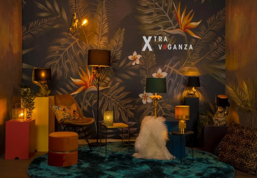 Lucide EXTRAVAGANZA SIR WINSTON - Tafellamp - 1xE14 - Goud - sfeer 3